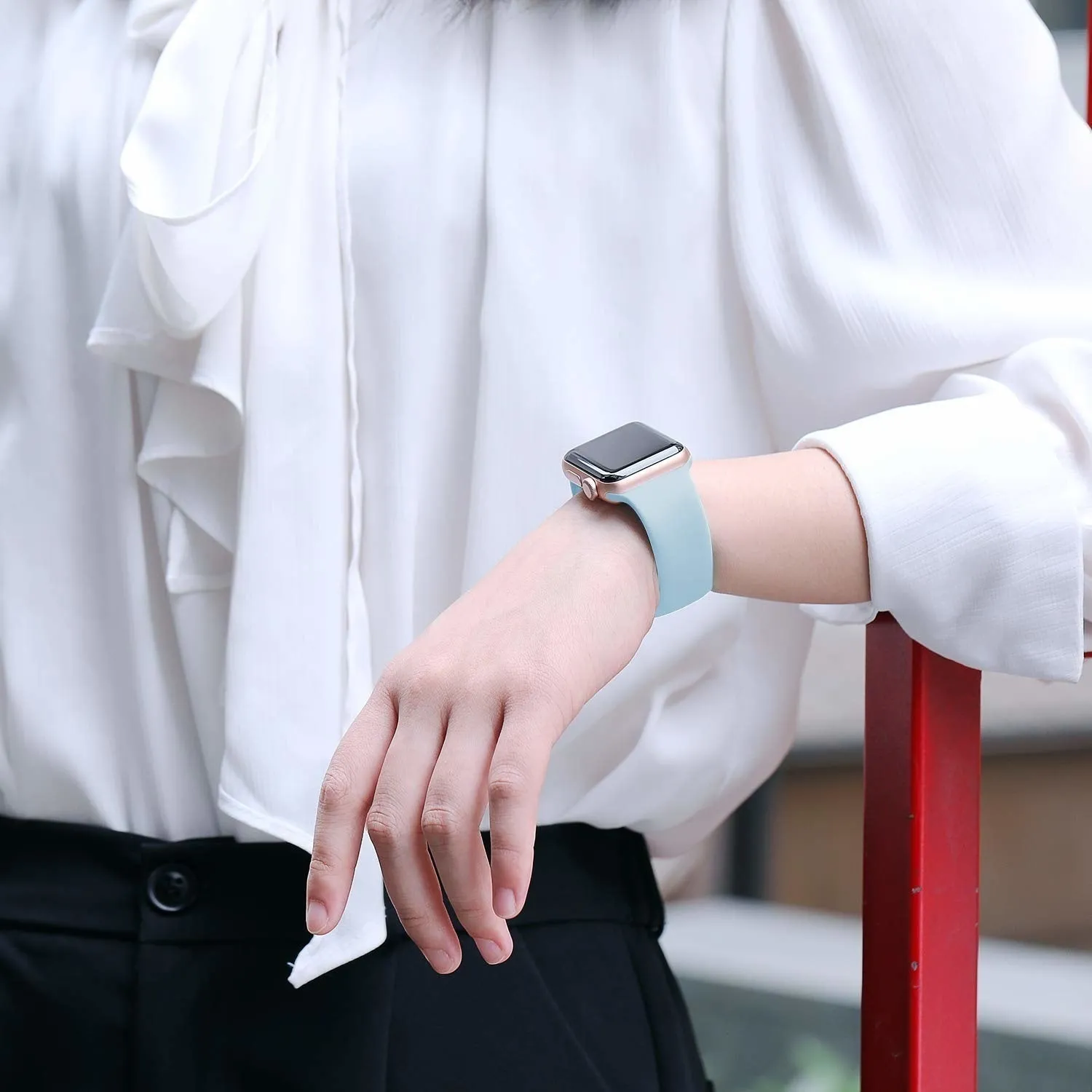 Best-Selling Apple Watch Silicone Strap (Baby Blue)  Almost Sold Out!