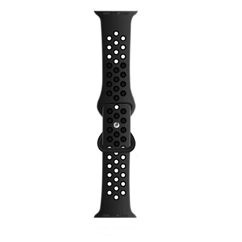Best-Selling Apple Watch Sport Strap (Dark Grey/Black)  Stylish & Comfortable