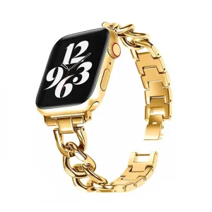 Best-Selling Apple Watch Steel Chain Strap (Gold)  Limited Stock!