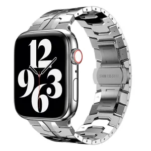 Best-Selling Apple Watch Steel Iron Strap (Silver)  Stylish & Comfortable