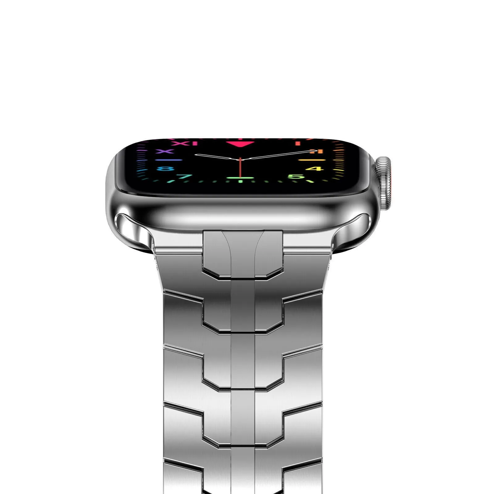 Best-Selling Apple Watch Steel Iron Strap (Silver)  Stylish & Comfortable