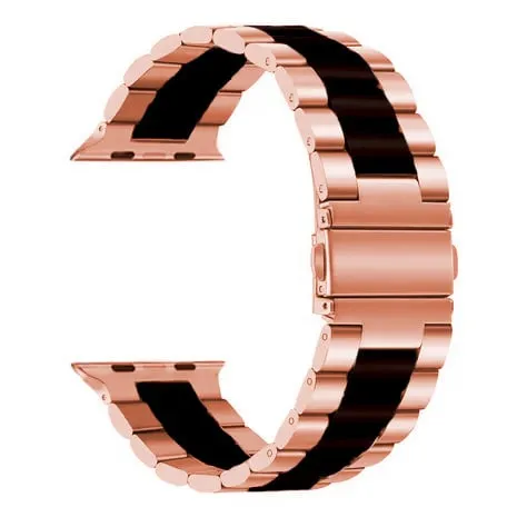 Best-Selling Apple Watch Steel Strap (Rose Gold/Black)  Today Only!