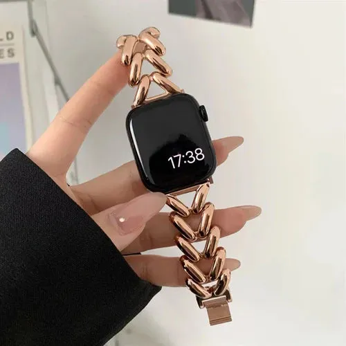 Best-Selling Apple Watch Steel Strap V-Type (Rosegold)  Limited Release!