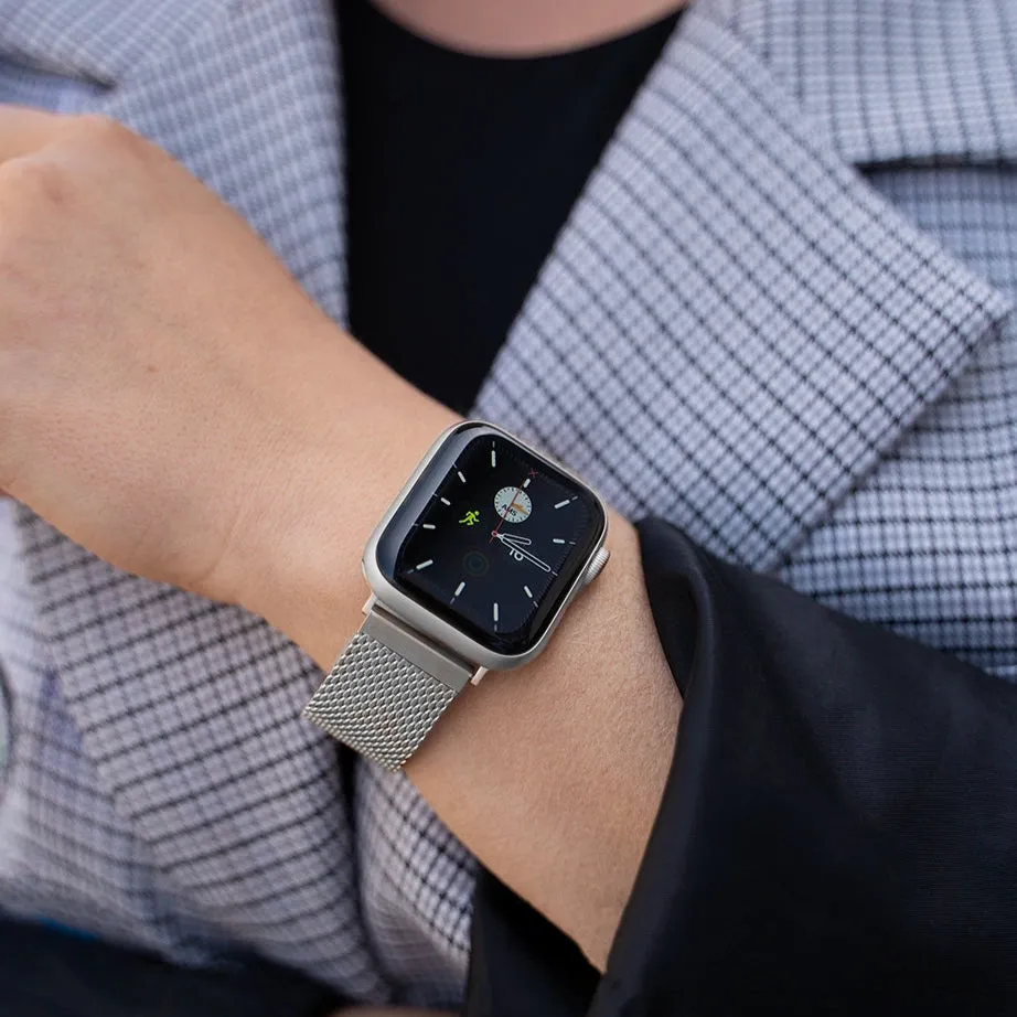 Best-Selling Apple Watch Steel/Milanese Strap (Silver)  Stylish & Comfortable
