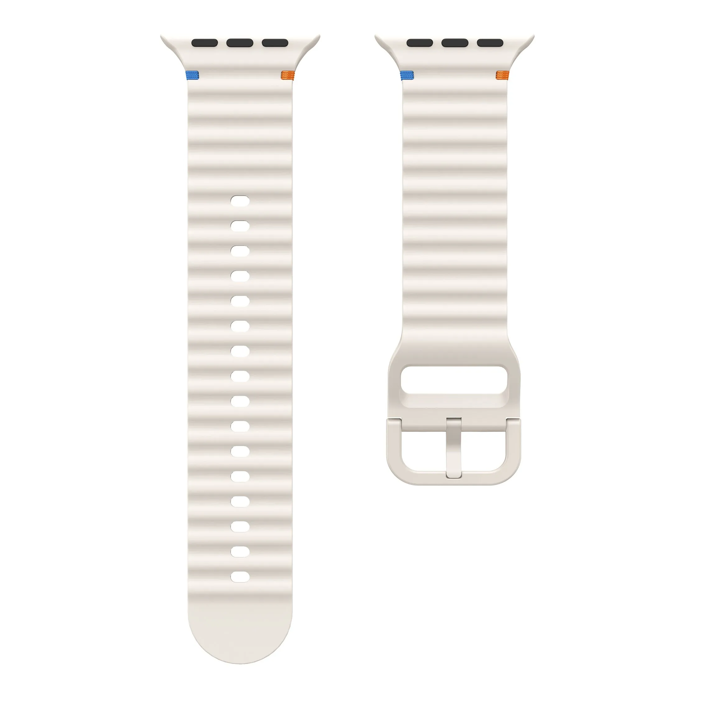 Best-Selling Apple Watch Wave Silicone Strap (Starlight)  Limited Stock!