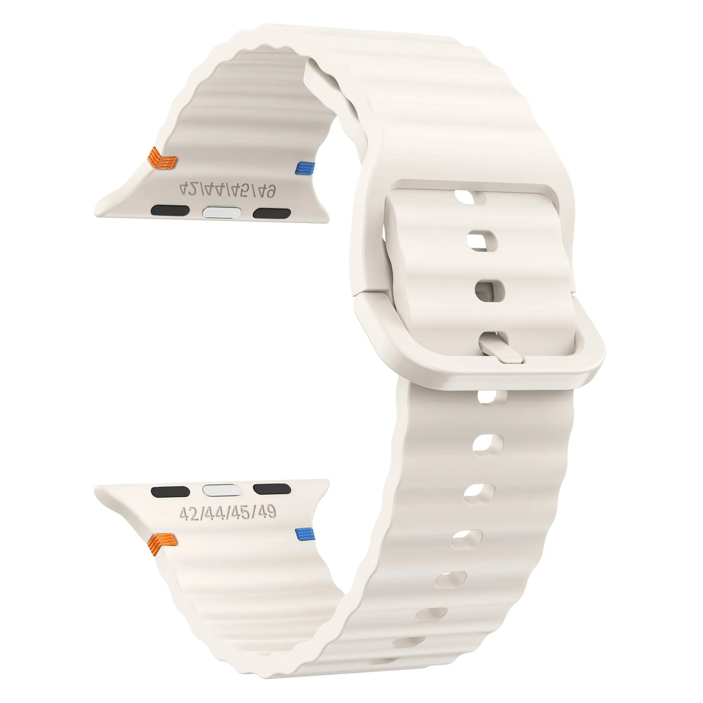 Best-Selling Apple Watch Wave Silicone Strap (Starlight)  Limited Stock!