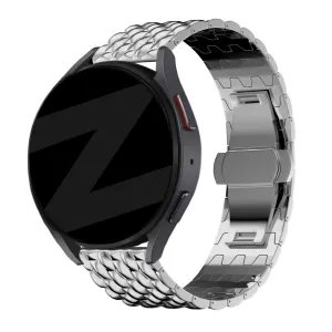Best-Selling Bandz Amazfit GTS 2 Steel Strap 'Dragon' (Silver)  Stylish & Comfortable