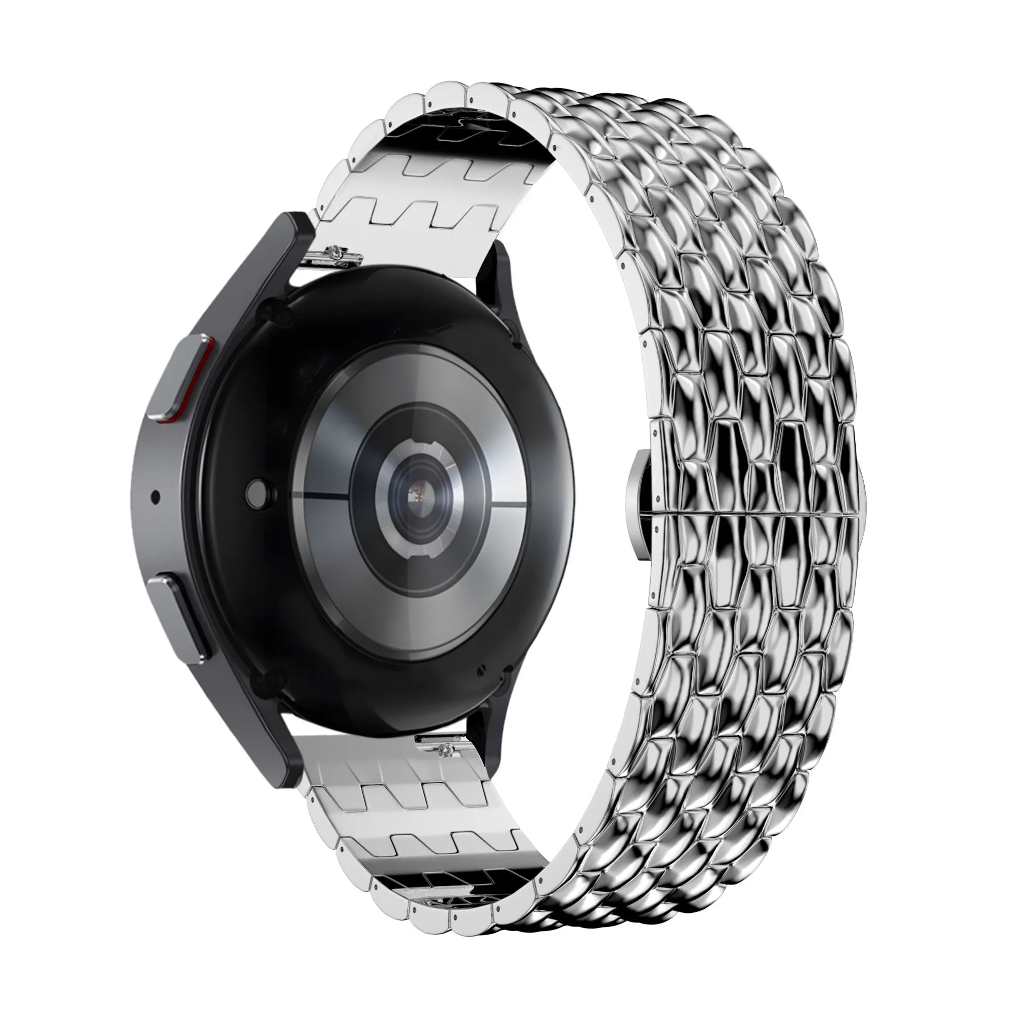Best-Selling Bandz Amazfit GTS 2 Steel Strap 'Dragon' (Silver)  Stylish & Comfortable