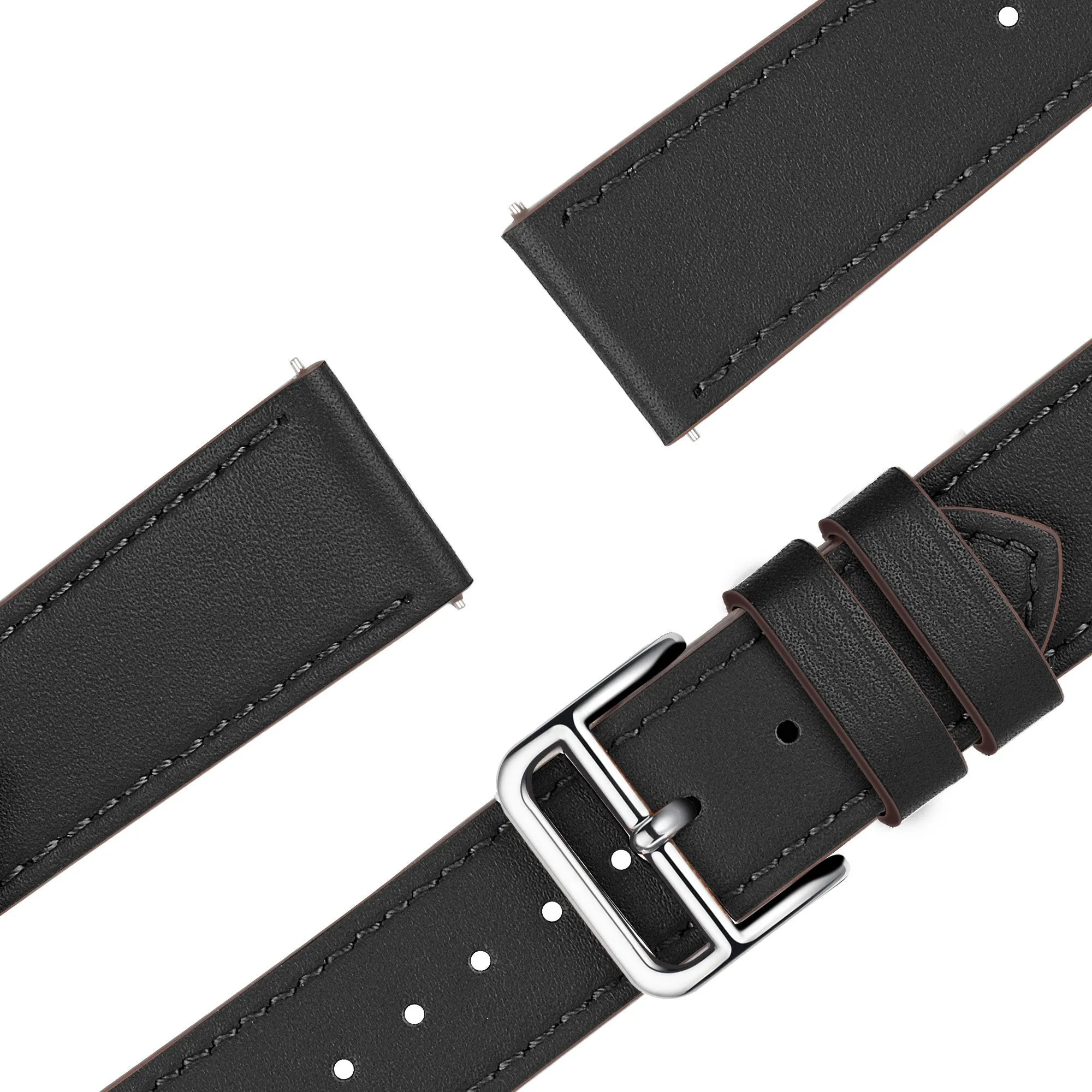 Best-Selling Bandz Amazfit GTS 4 (Mini) Leather Strap 'Deluxe' (Black)  Limited Stock!