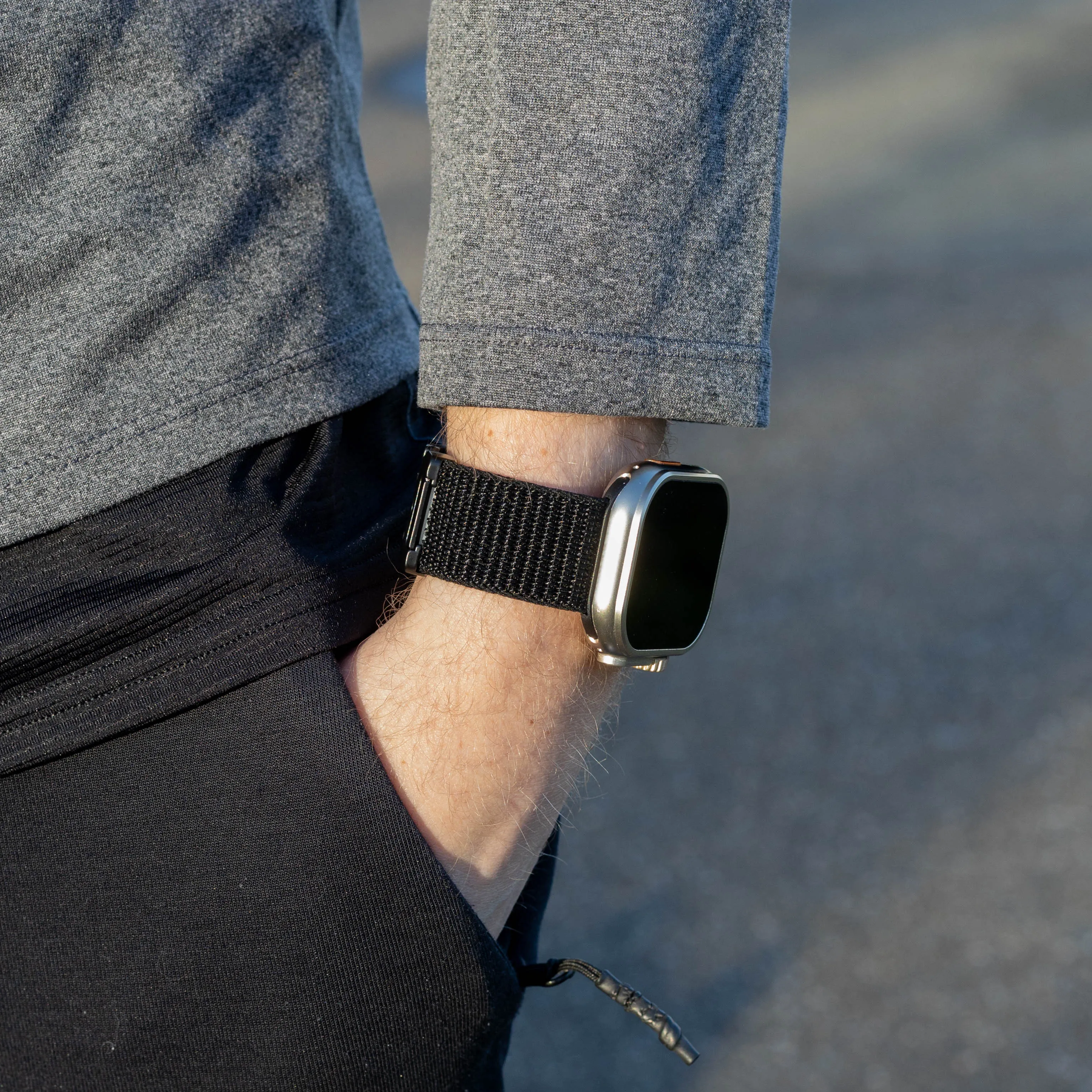 Best-Selling Bandz Apple Watch Nylon Strap 'Classic' with P-Buckle (Black)  Going Fast!