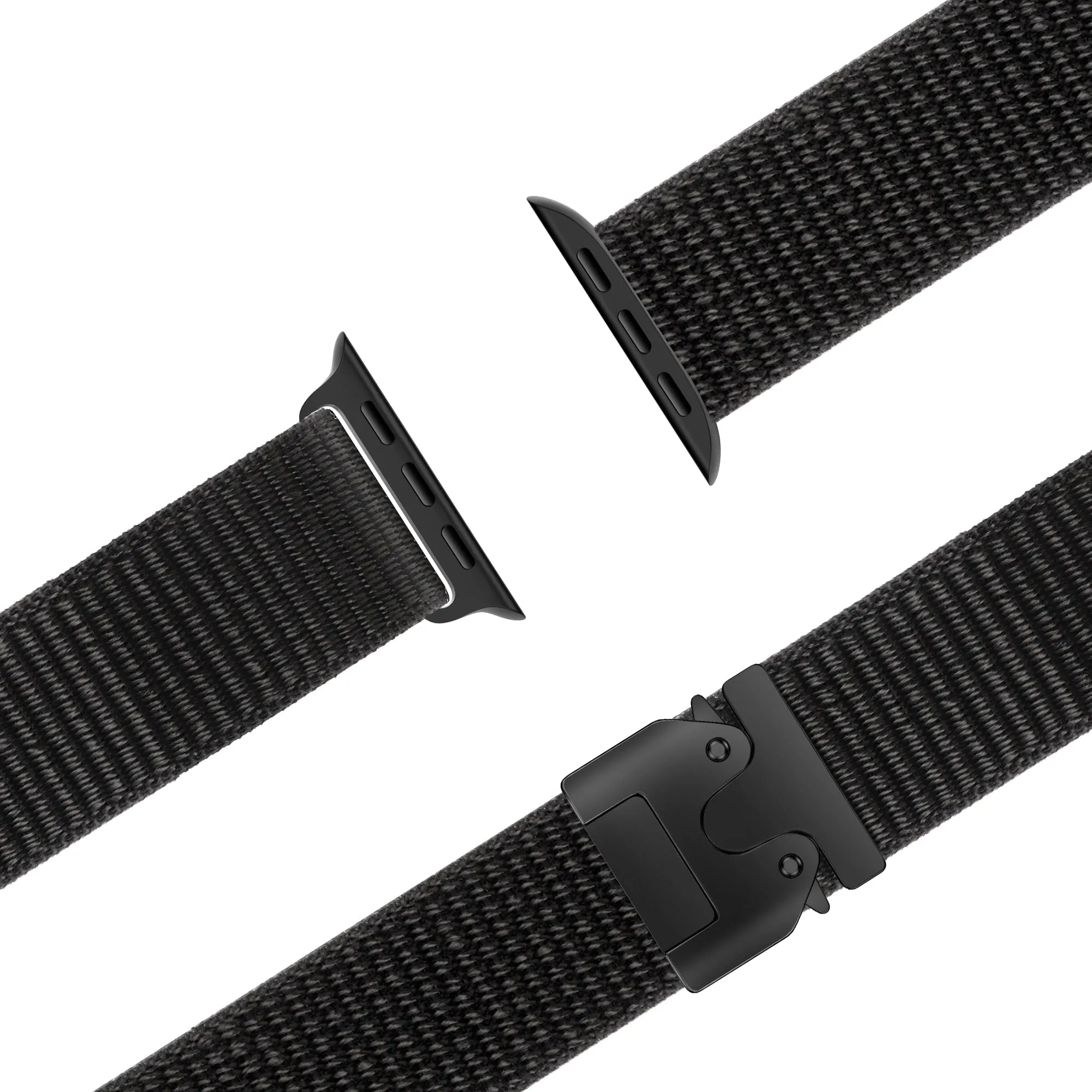Best-Selling Bandz Apple Watch Nylon Strap 'Classic' with P-Buckle (Black)  Going Fast!