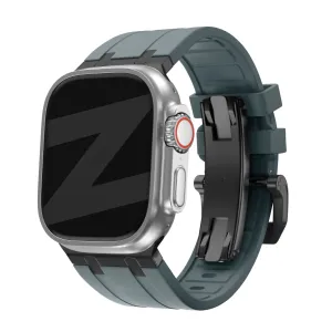 Best-Selling Bandz Apple Watch Silicone Strap 'Luxe Liquid' (Gray With Black)  Going Fast!