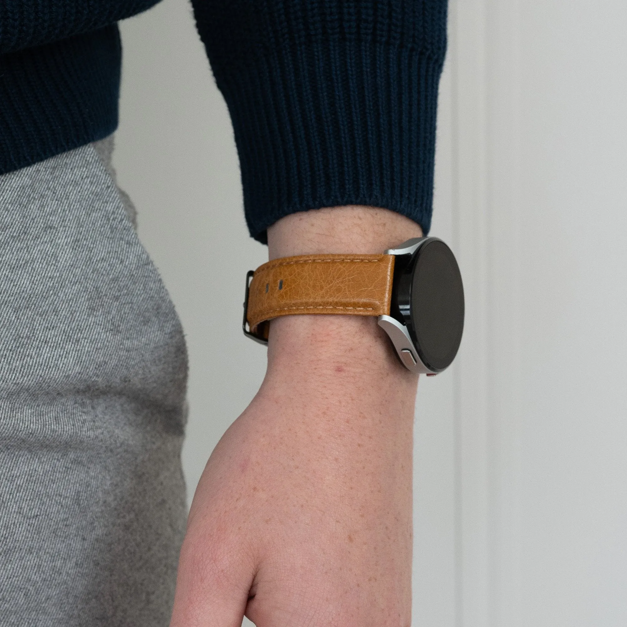 Best-Selling Bandz Huawei Watch Ultimate Leather Strap 'Classic' (Brown)  Stylish & Comfortable
