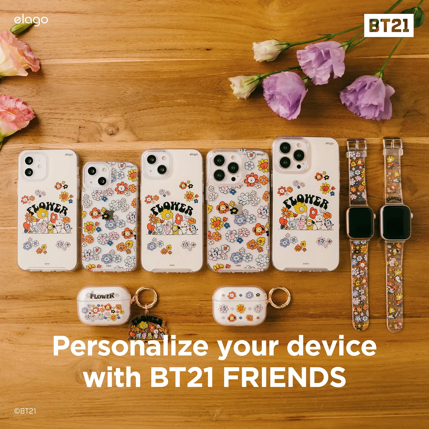 Best-Selling BT21 | elago Flower Case for iPhone 13  Last Chance!