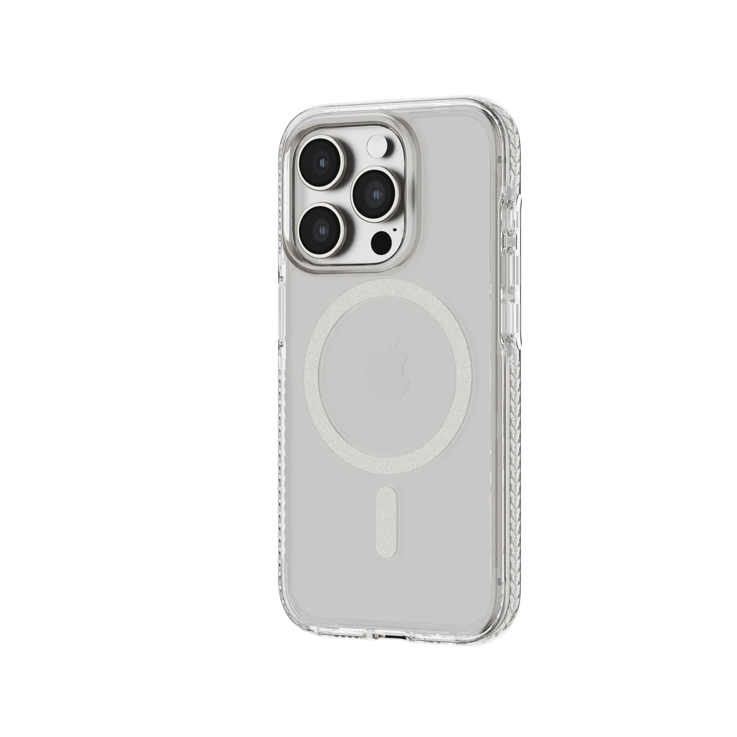 Best-Selling EvoCrystal - Apple iPhone 15 Pro Case MagSafe Compatible - White Titanium  Ends Soon!