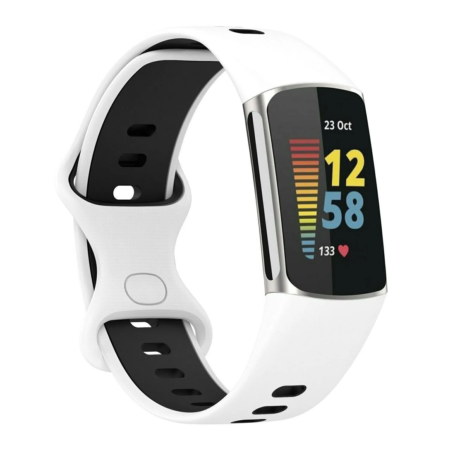 Best-Selling Fitbit Charge 6 Sport Strap (White/Black)  Limited Release!