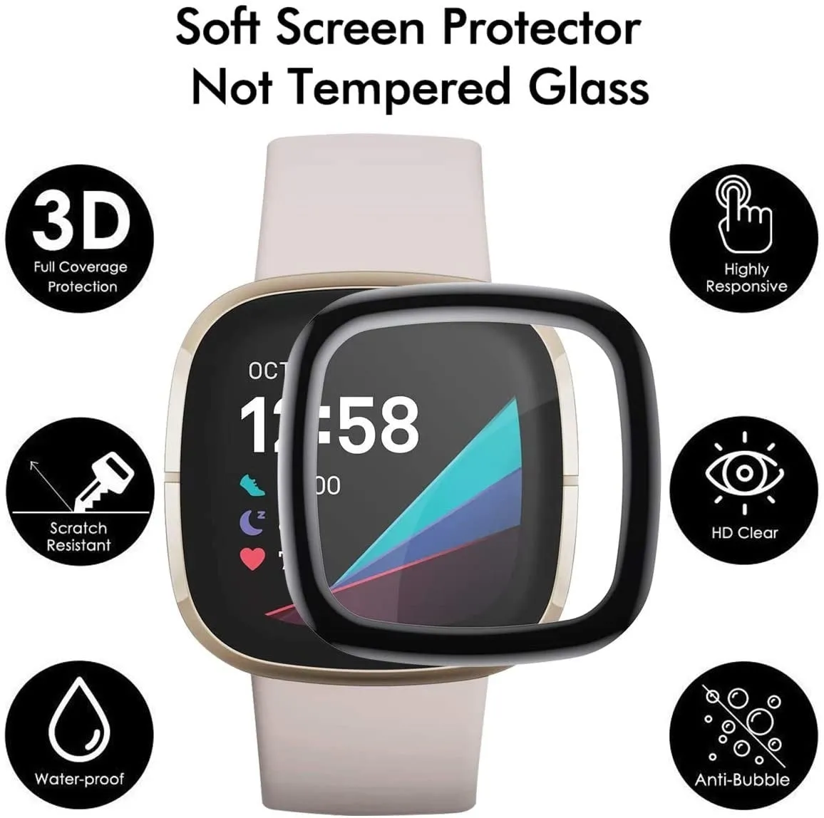 Best-Selling Fitbit Versa 3 screen protector  Almost Sold Out!