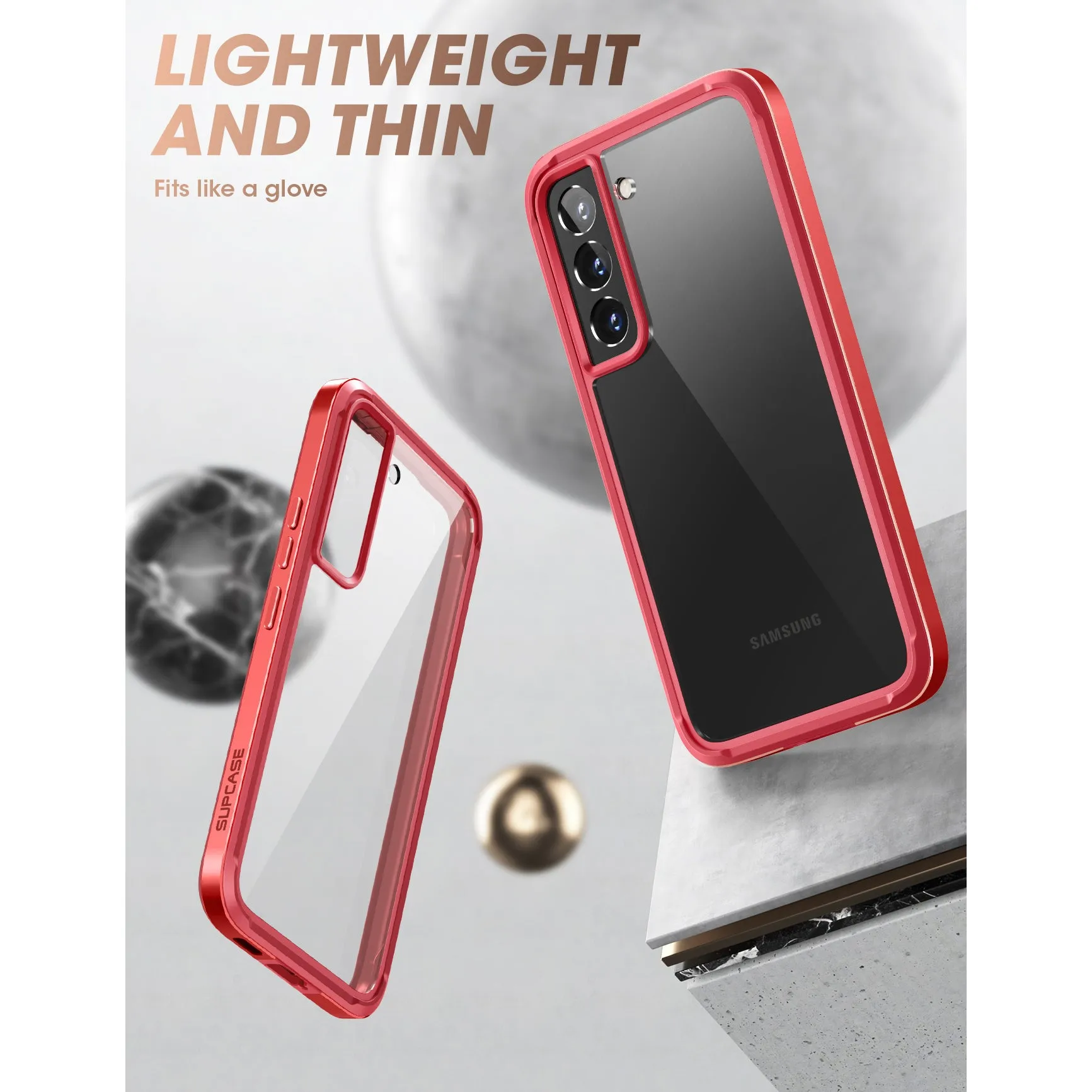 Best-Selling Galaxy S22 Unicorn Beetle EDGE XT Bumper Case-Metallic Red  Limited Release!