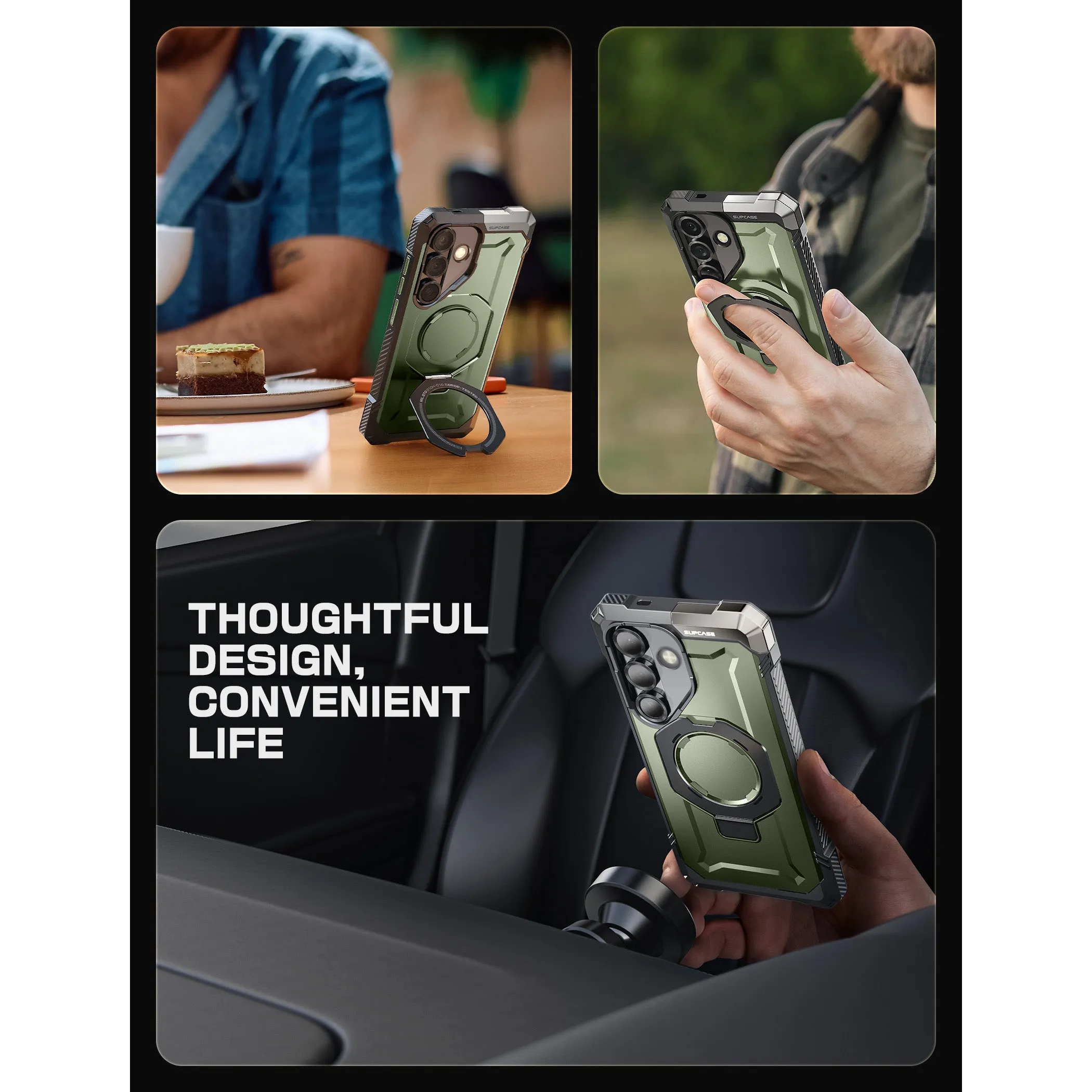 Best-Selling Galaxy S25 UB Grip MagSafe Phone Case-Dark Green  Limited Availability!