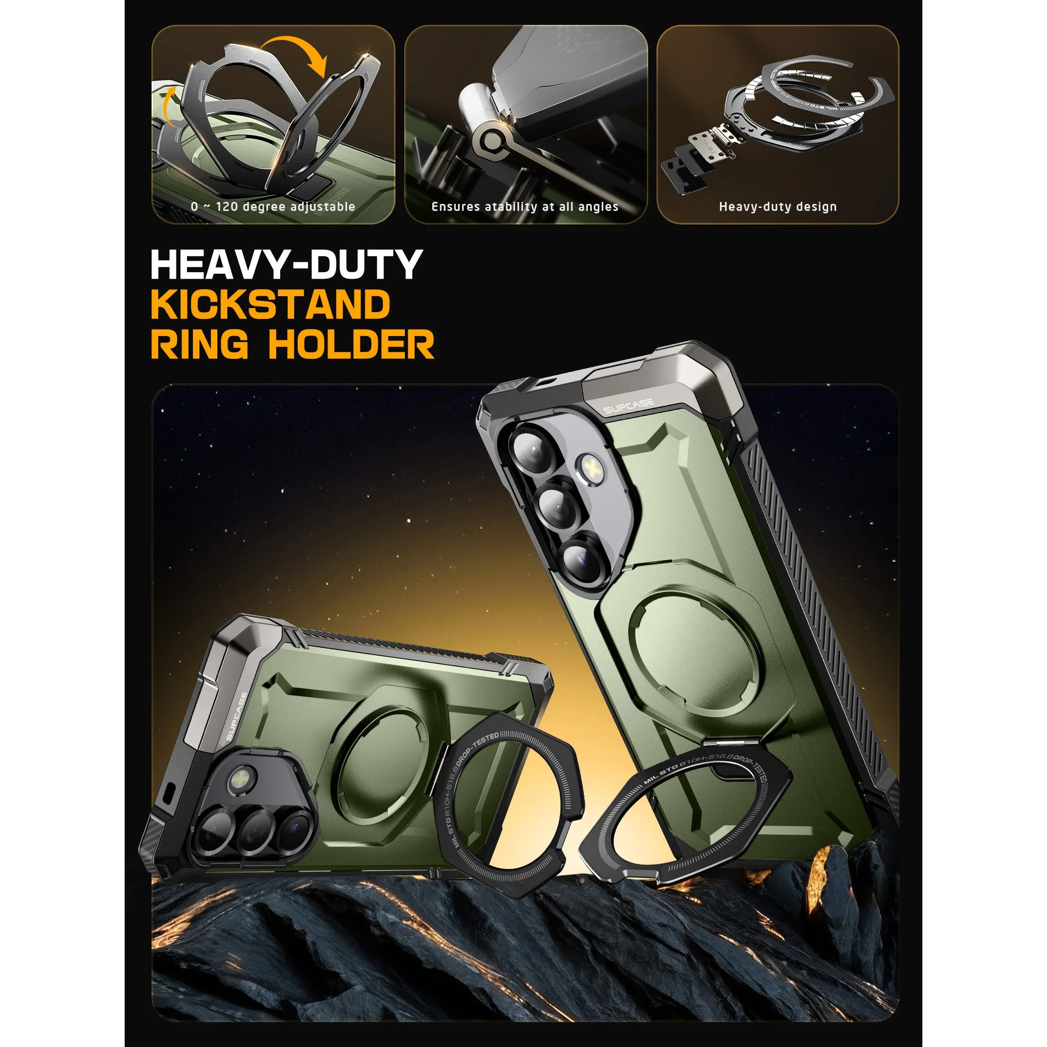 Best-Selling Galaxy S25 UB Grip MagSafe Phone Case-Dark Green  Limited Availability!