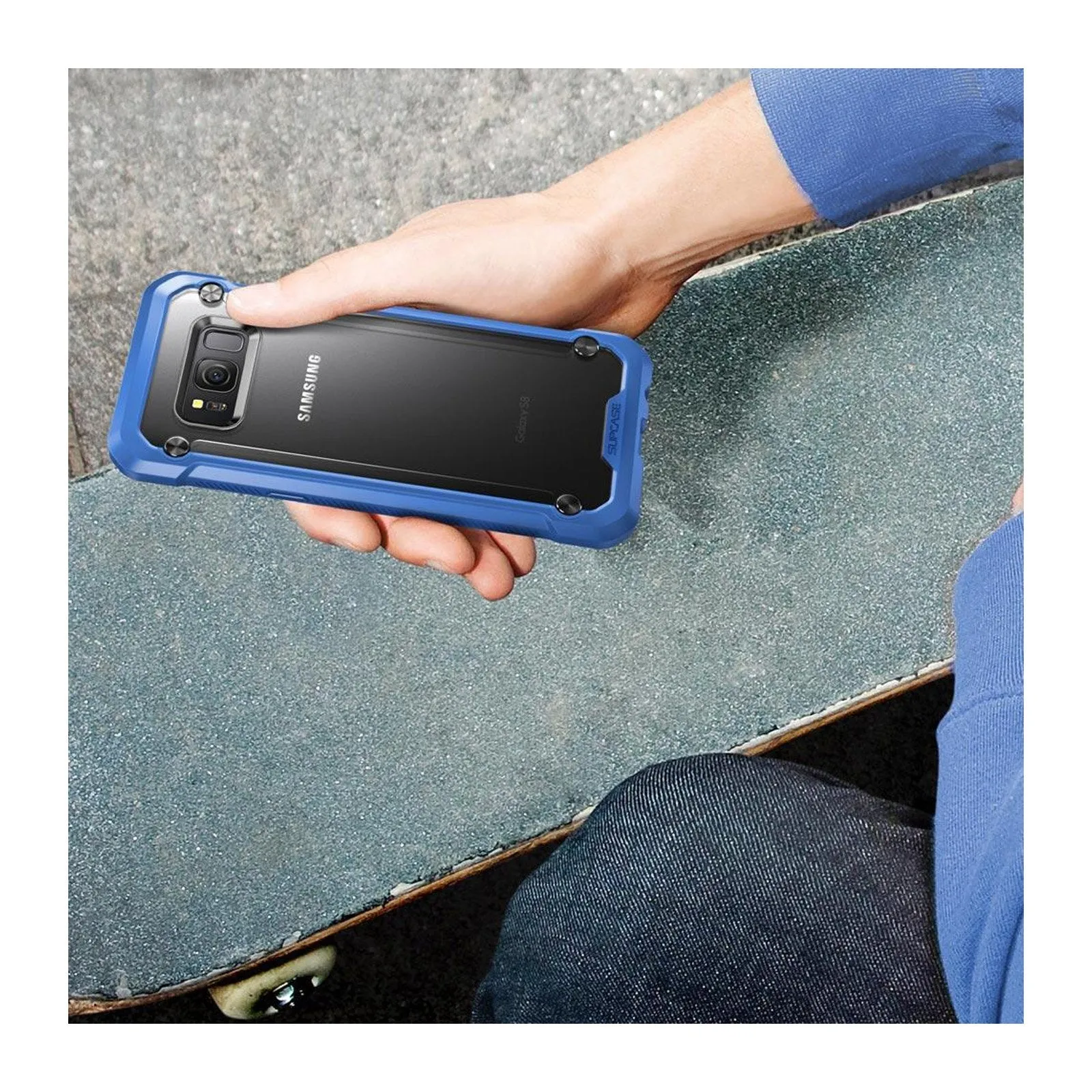 Best-Selling Galaxy S8 Unicorn Beetle Hybrid Protective Bumper Case-Blue  Limited Availability!