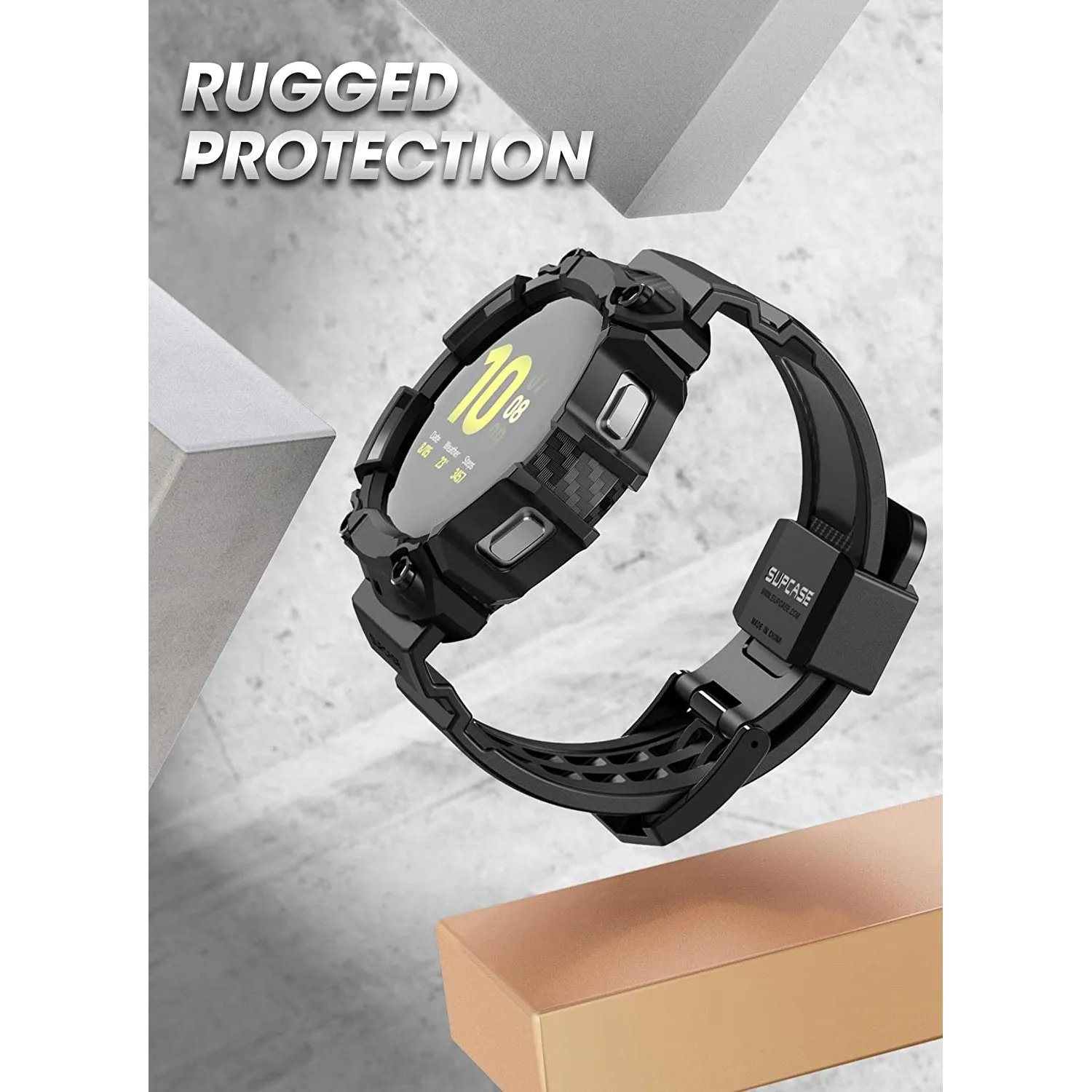 Best-Selling Galaxy Watch4 44mm Unicorn Beetle PRO Wristband Case-Black  Stylish & Comfortable