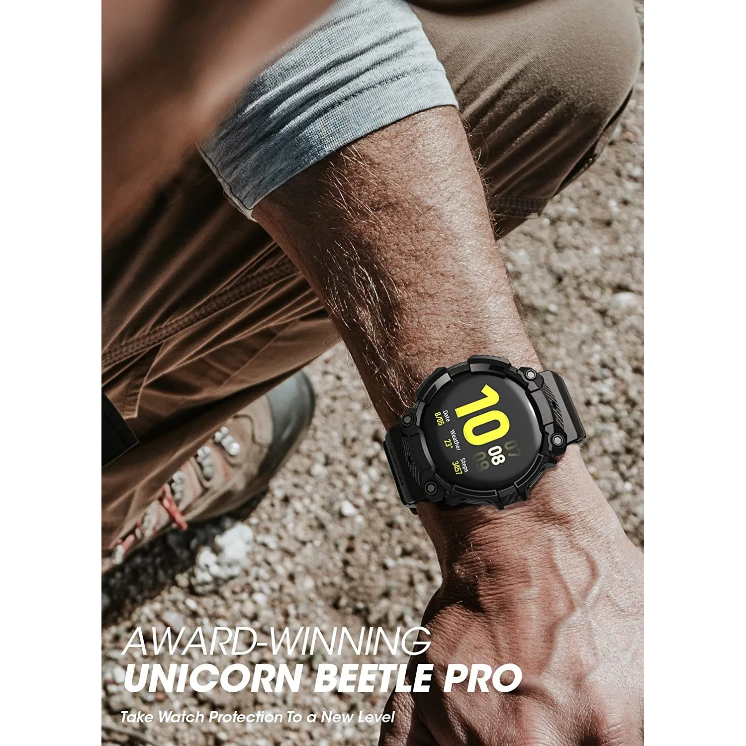 Best-Selling Galaxy Watch4 44mm Unicorn Beetle PRO Wristband Case-Black  Stylish & Comfortable