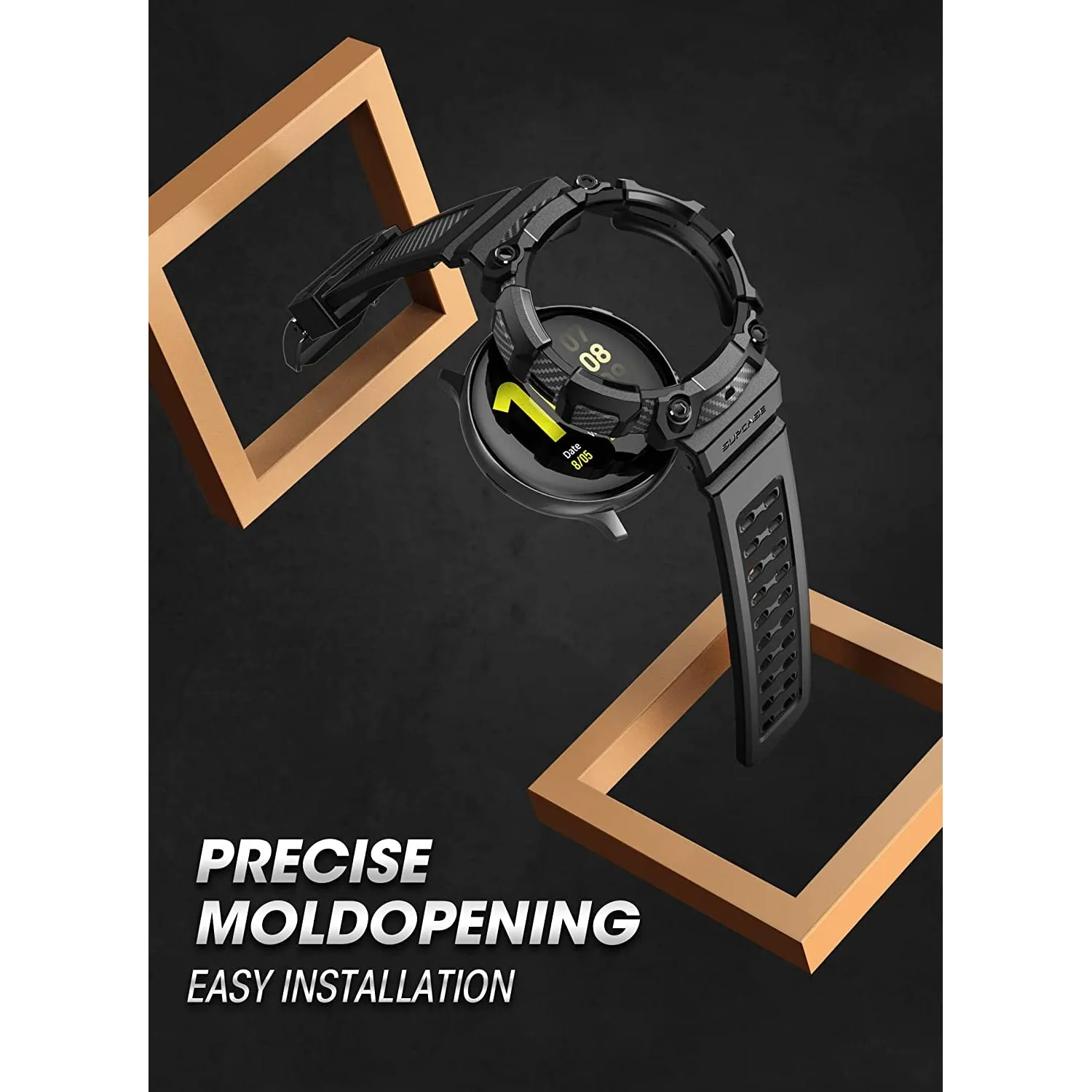 Best-Selling Galaxy Watch4 44mm Unicorn Beetle PRO Wristband Case-Black  Stylish & Comfortable