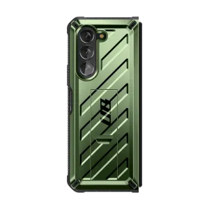 Best-Selling Galaxy Z Fold5 Unicorn Beetle Kickstand Case with Screen Protector-Dark Green  Limited Availability!