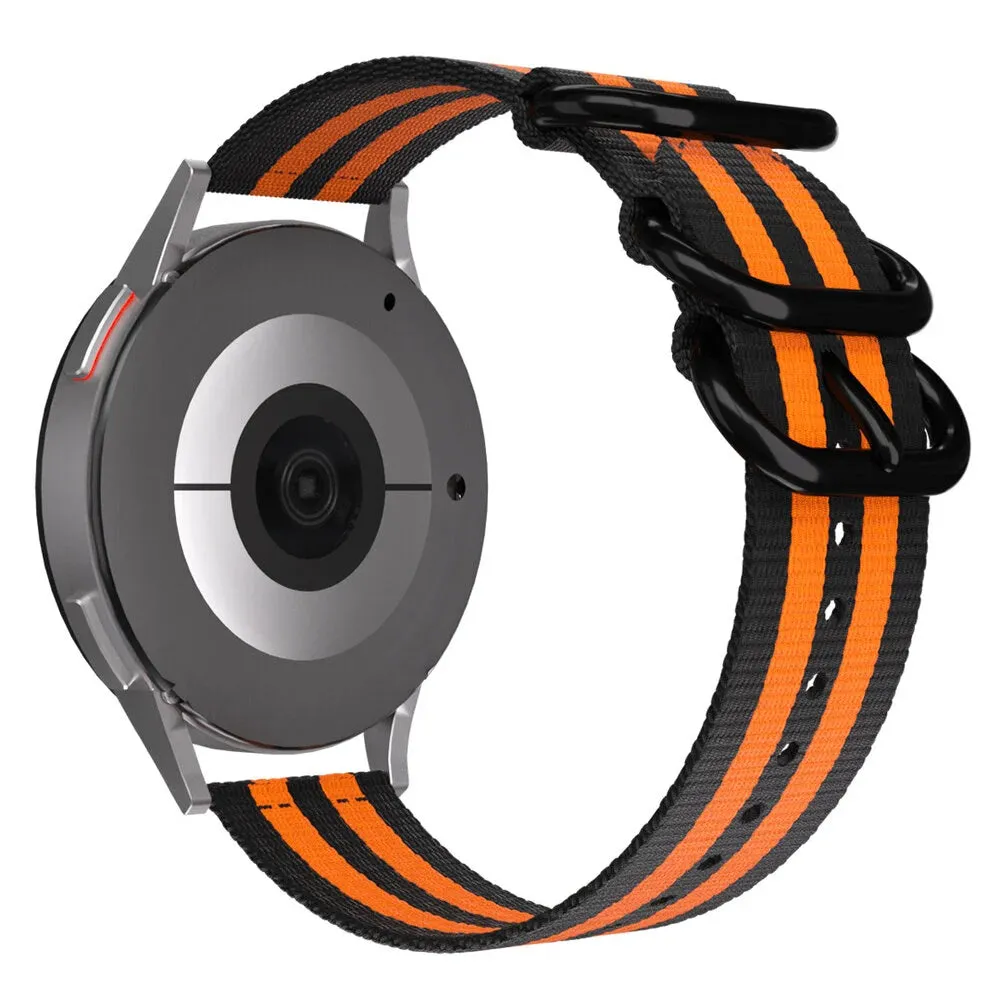 Best-Selling Huawei Watch 3 (Pro) Nylon Strap with Buckle (Black/Orange)  Last Few Pieces!
