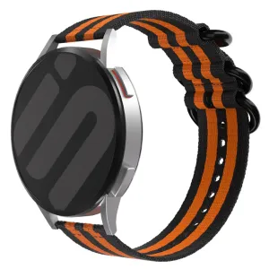 Best-Selling Huawei Watch 3 (Pro) Nylon Strap with Buckle (Black/Orange)  Last Few Pieces!
