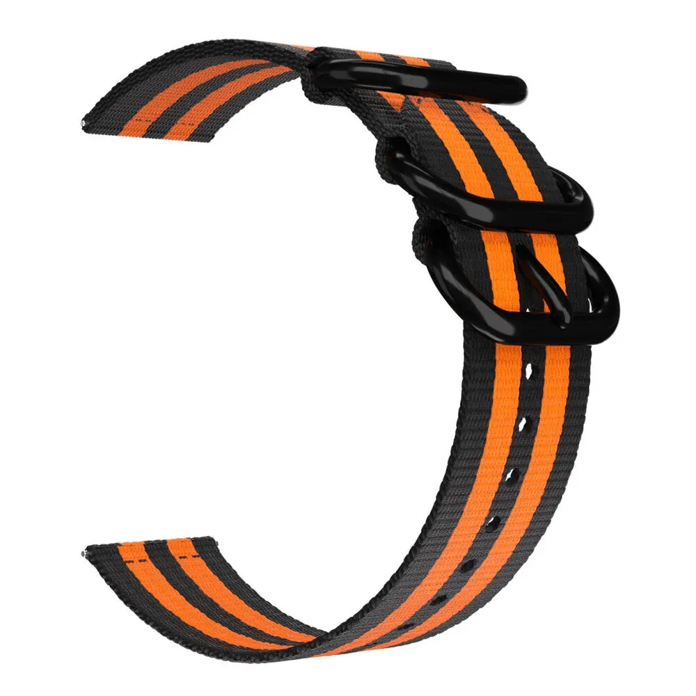 Best-Selling Huawei Watch 3 (Pro) Nylon Strap with Buckle (Black/Orange)  Last Few Pieces!