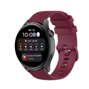 Best-Selling Huawei Watch 3 (Pro) Premium Silicone Strap (Dark Red)  Almost Gone!