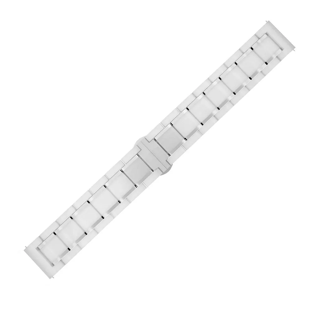 Best-Selling Huawei Watch 5 - 42mm Ceramic Link Strap (White/Silver)  Today Only!