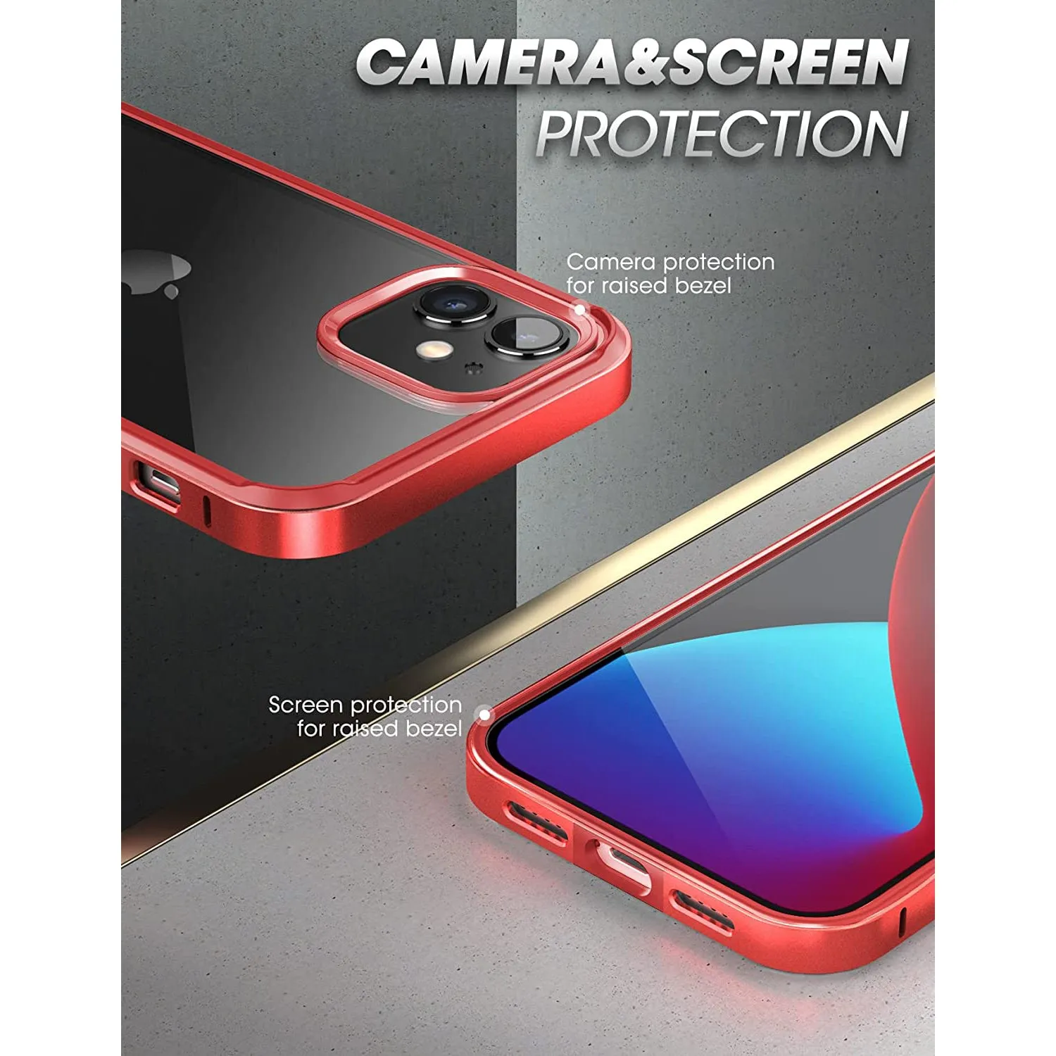Best-Selling iPhone 11 6.1 inch Unicorn Beetle Edge Clear Bumper Case-Metallic Red  Last Few Pieces!