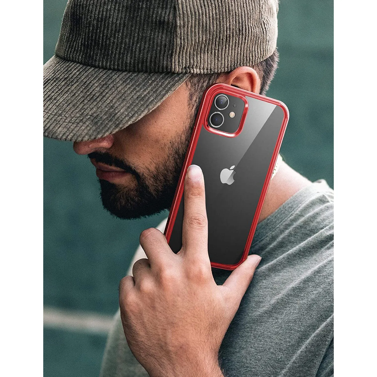 Best-Selling iPhone 11 6.1 inch Unicorn Beetle Edge Clear Bumper Case-Metallic Red  Last Few Pieces!