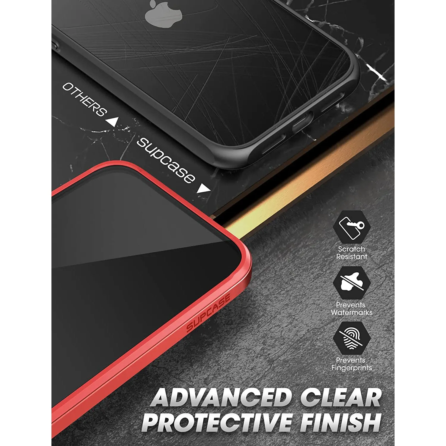 Best-Selling iPhone 11 6.1 inch Unicorn Beetle Edge Clear Bumper Case-Metallic Red  Last Few Pieces!