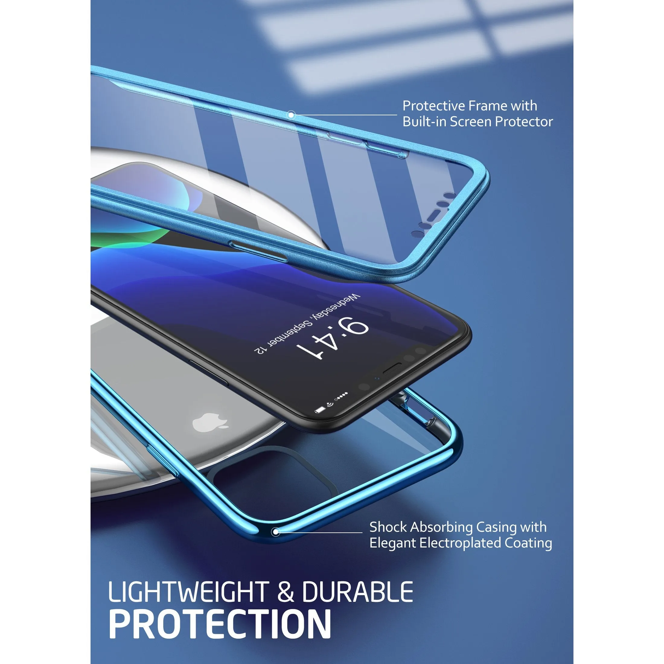 Best-Selling iPhone 11 Pro 5.8 inch Unicorn Beetle Electro Slim Clear Case-Blue  Almost Gone!