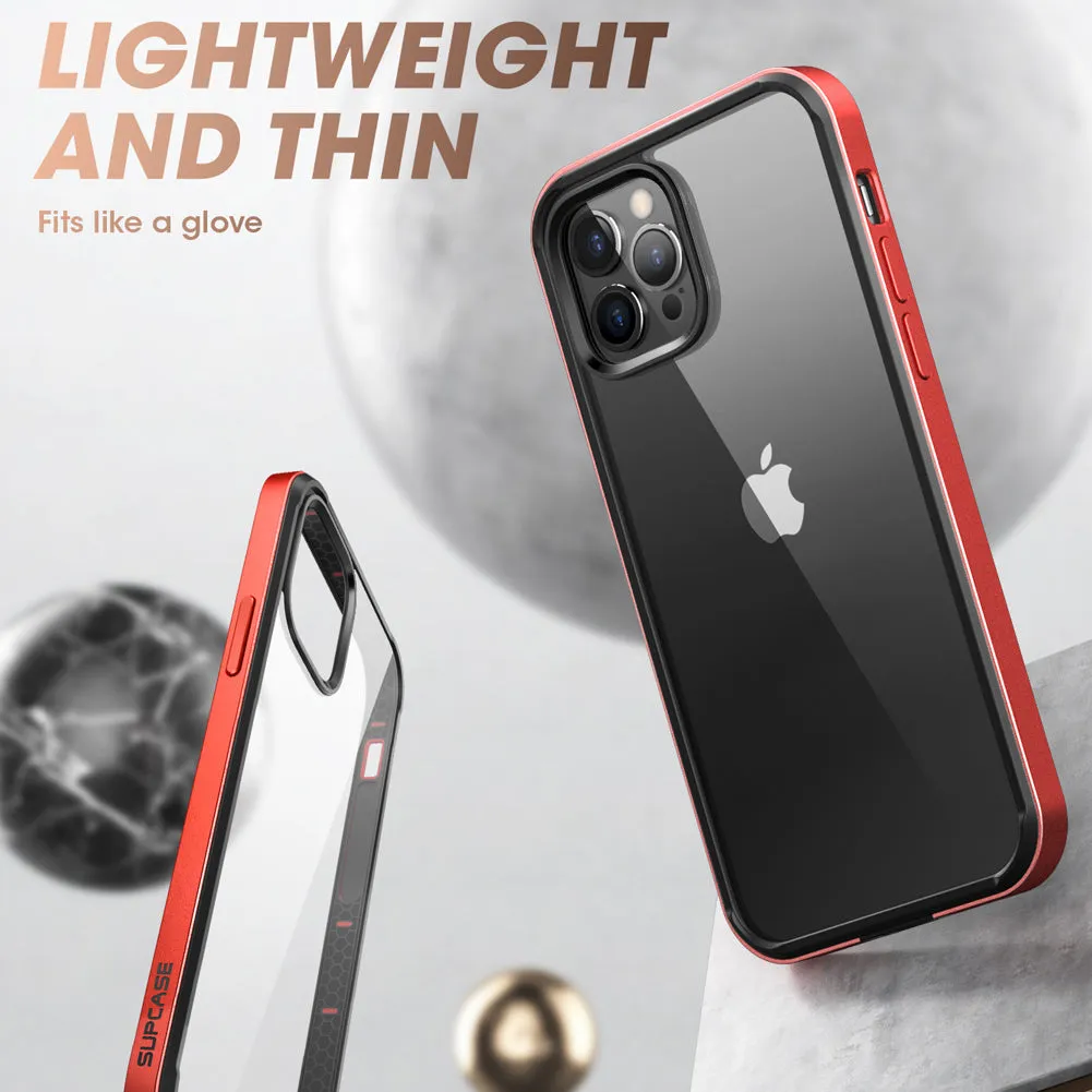 Best-Selling iPhone 12 Pro 6.1 inch Unicorn Beetle Edge Clear Bumper Case-Metallic Red  Almost Gone!