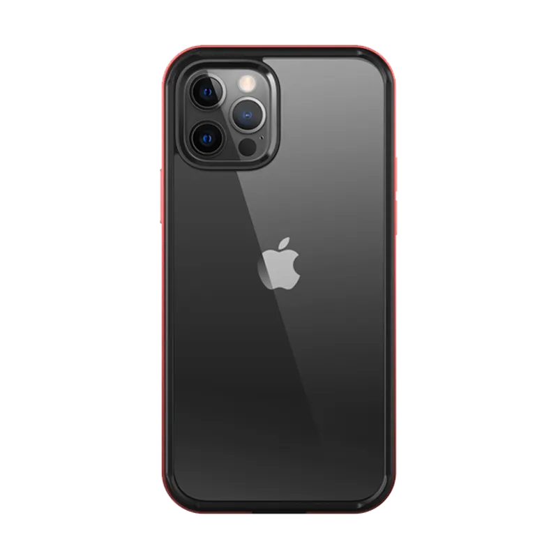 Best-Selling iPhone 12 Pro 6.1 inch Unicorn Beetle Edge Clear Bumper Case-Metallic Red  Almost Gone!