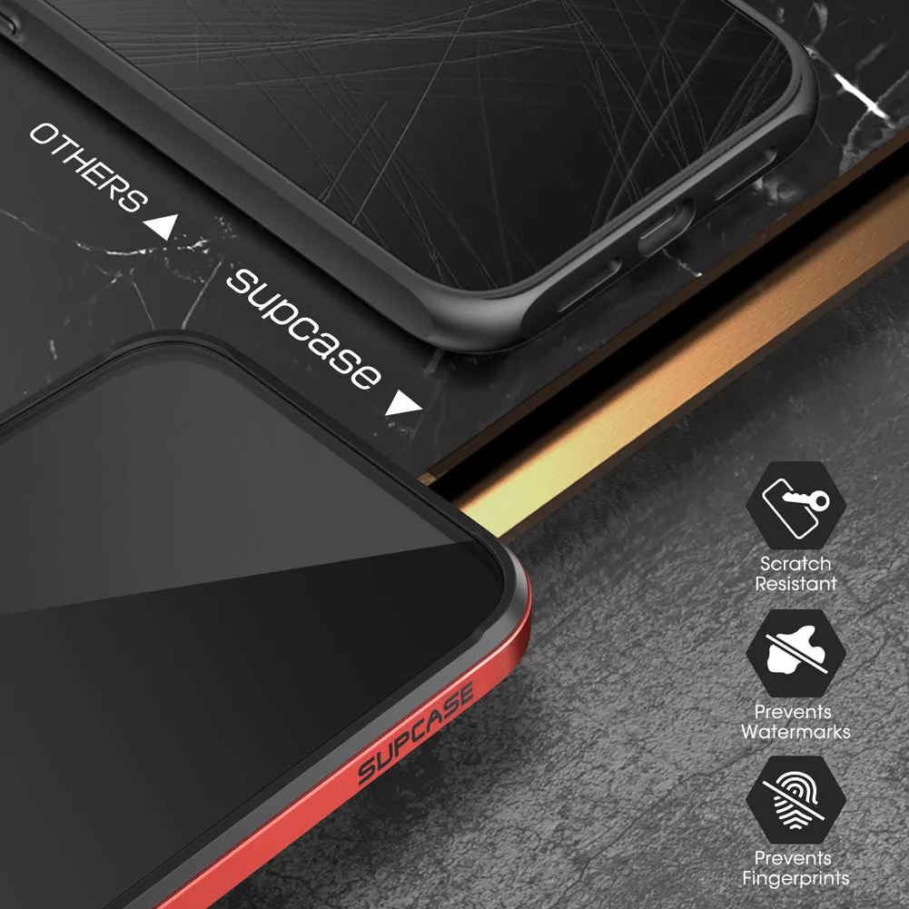 Best-Selling iPhone 12 Pro 6.1 inch Unicorn Beetle Edge Clear Bumper Case-Metallic Red  Almost Gone!