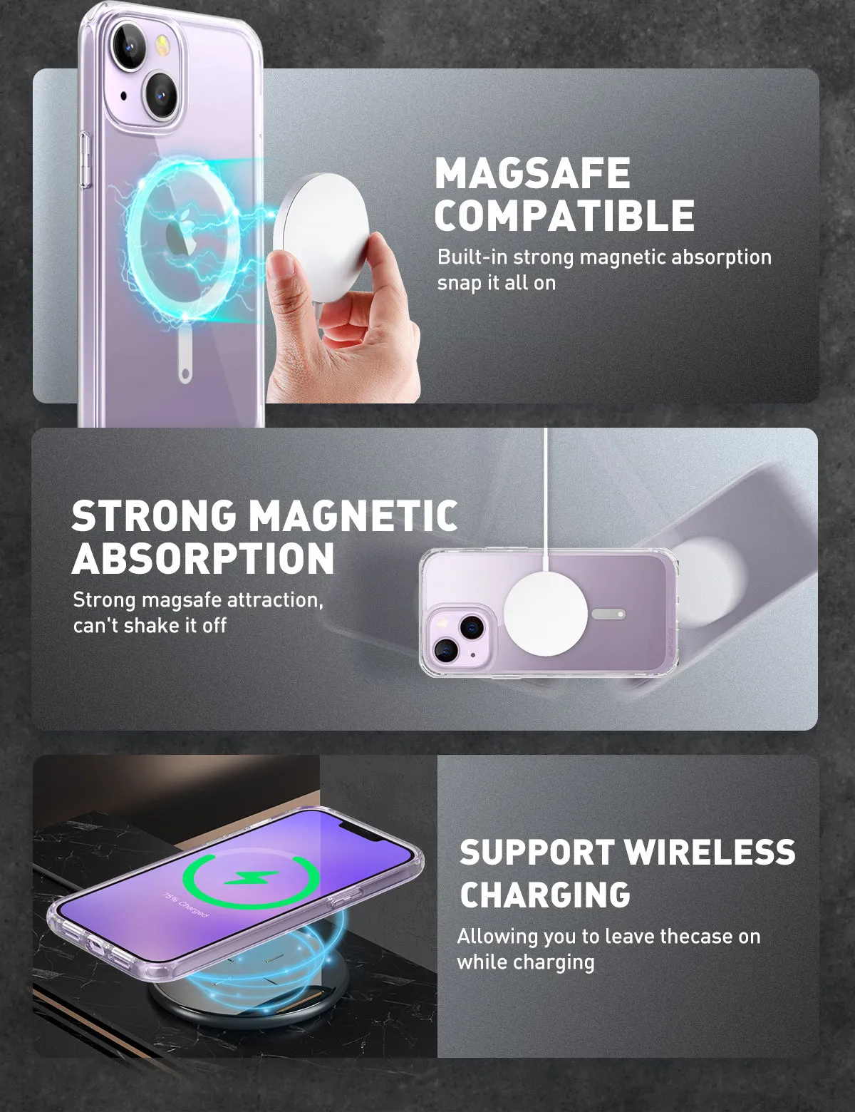 Best-Selling iPhone 14 Plus 6.7 inch Unicorn Beetle MAG Slim Clear MagSafe Case-Clear  Limited Availability!