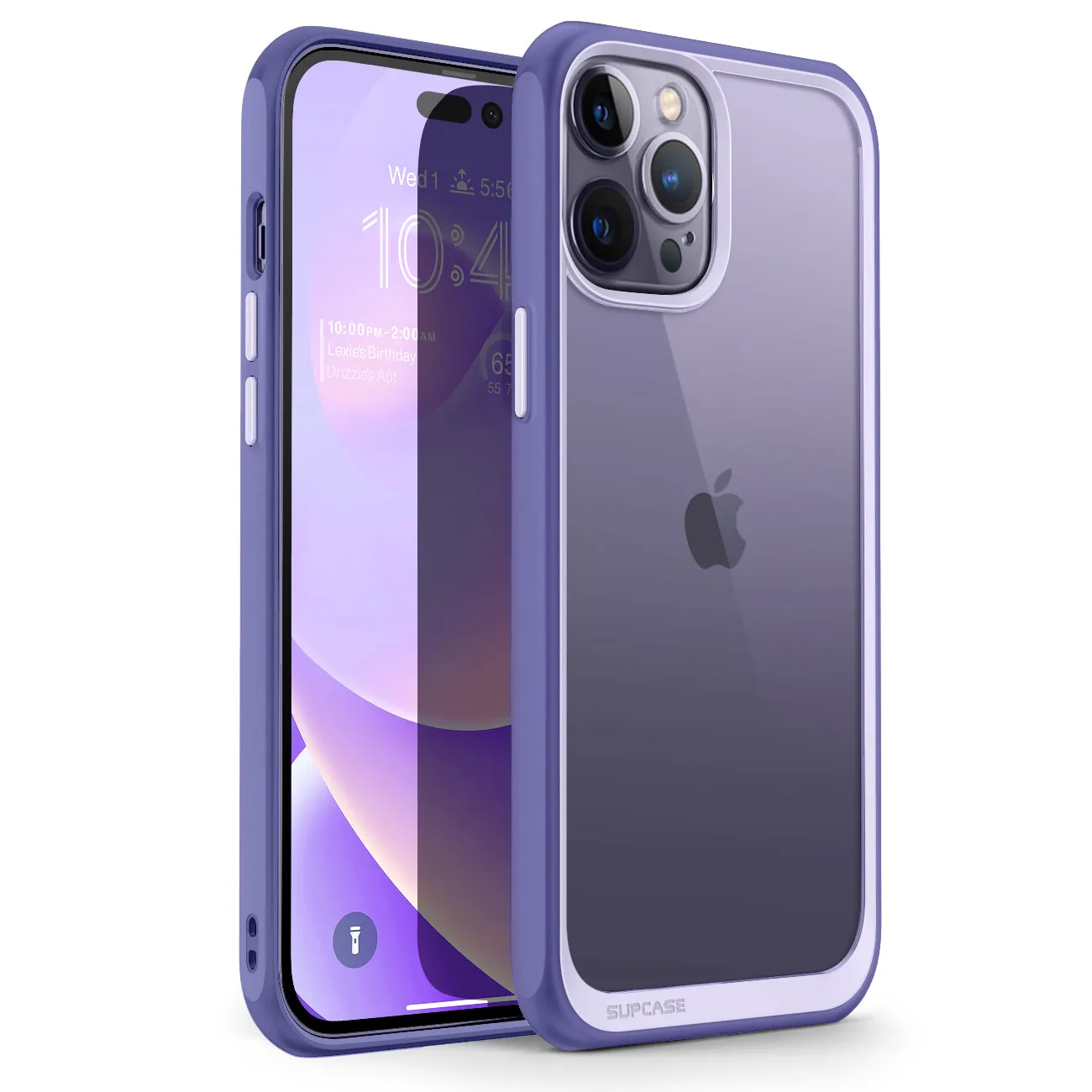 Best-Selling iPhone 14 Pro Max 6.7 inch Unicorn Beetle Style Slim Clear Case-Deep Purple  Last Chance!