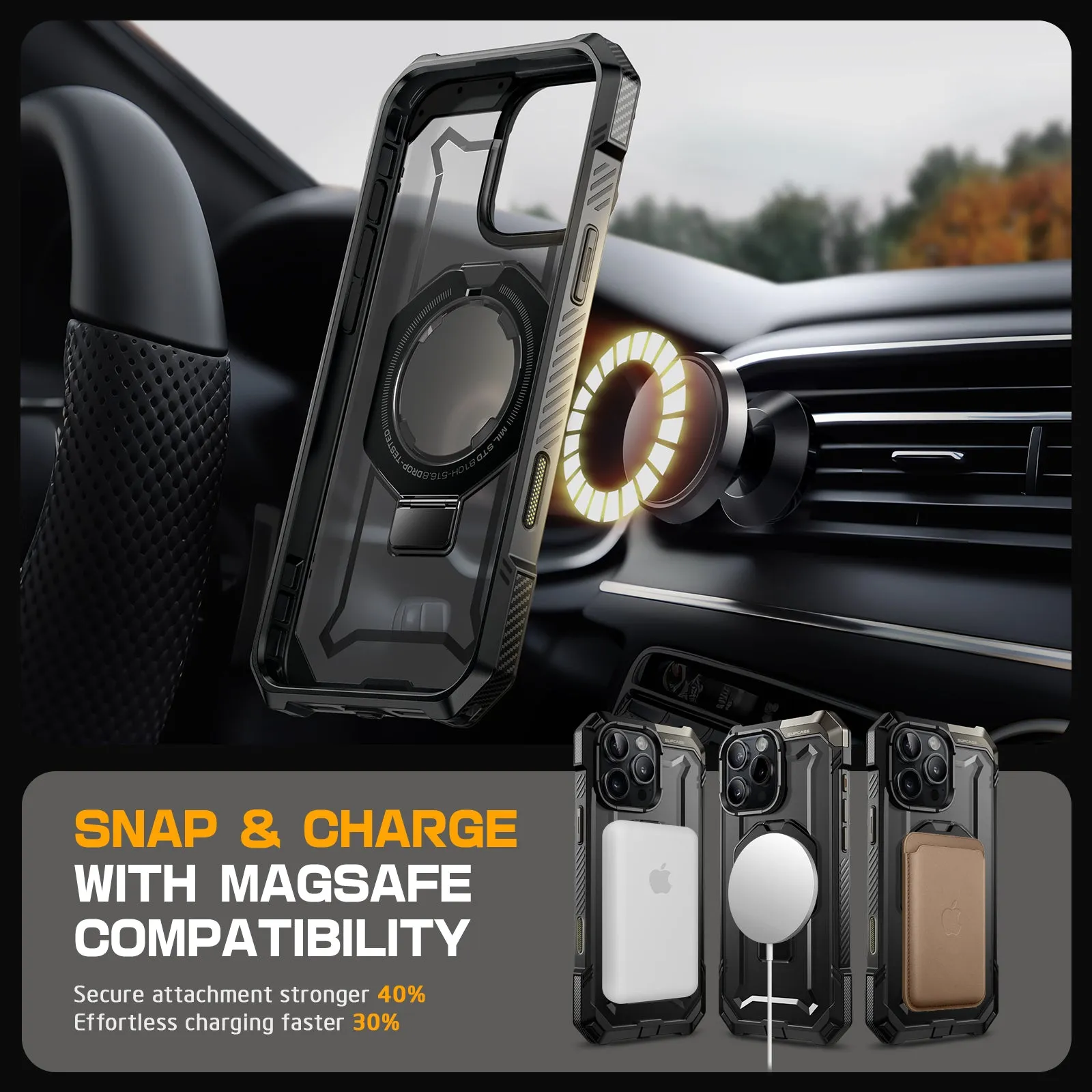Best-Selling iPhone 16 Pro 6.3 inch UB Grip MagSafe Camera Control Button Phone Case-Black  Ends Soon!