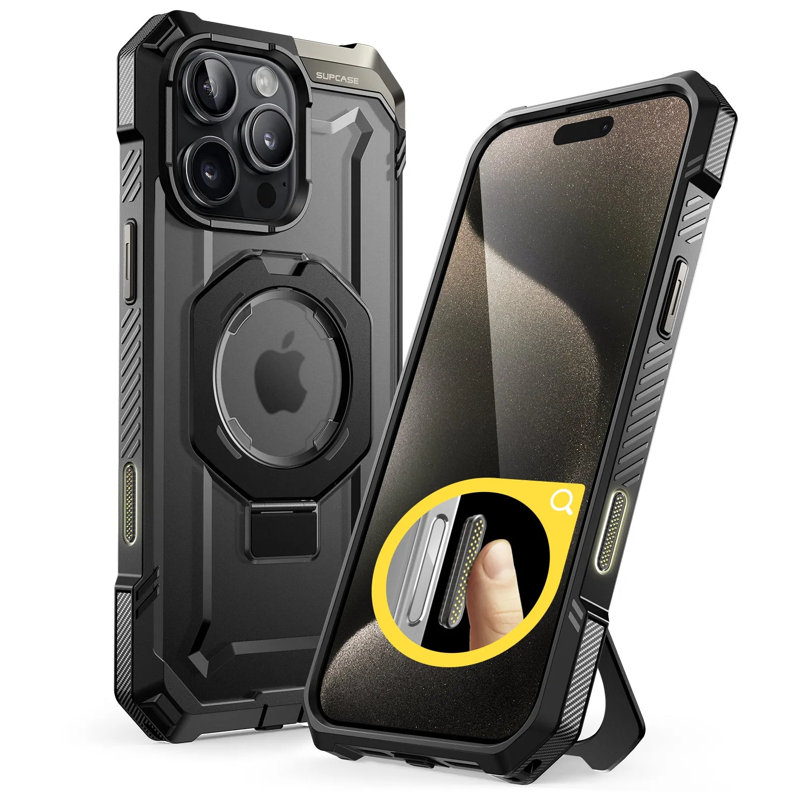 Best-Selling iPhone 16 Pro 6.3 inch UB Grip MagSafe Camera Control Button Phone Case-Black  Ends Soon!