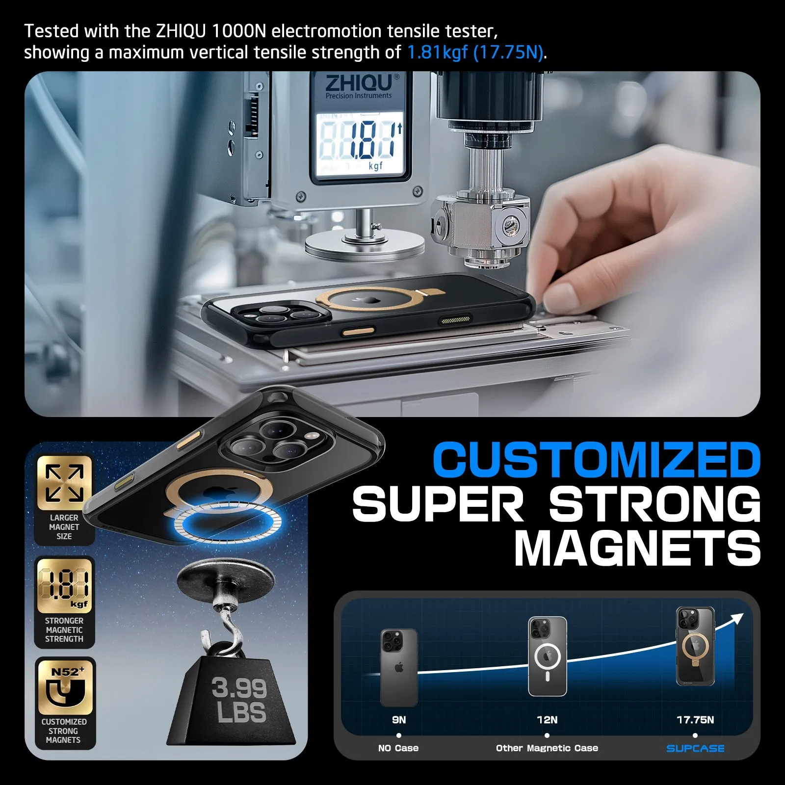 Best-Selling iPhone 16 Pro 6.3 inch Unicorn Beetle MAG Stand Slim Clear MagSafe Camera Control Button Case-Gold  Today Only!