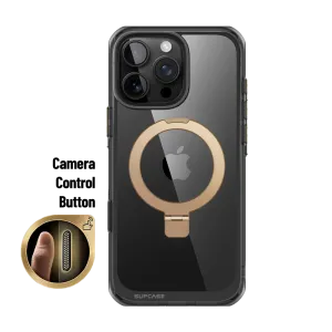 Best-Selling iPhone 16 Pro 6.3 inch Unicorn Beetle MAG Stand Slim Clear MagSafe Camera Control Button Case-Gold  Today Only!