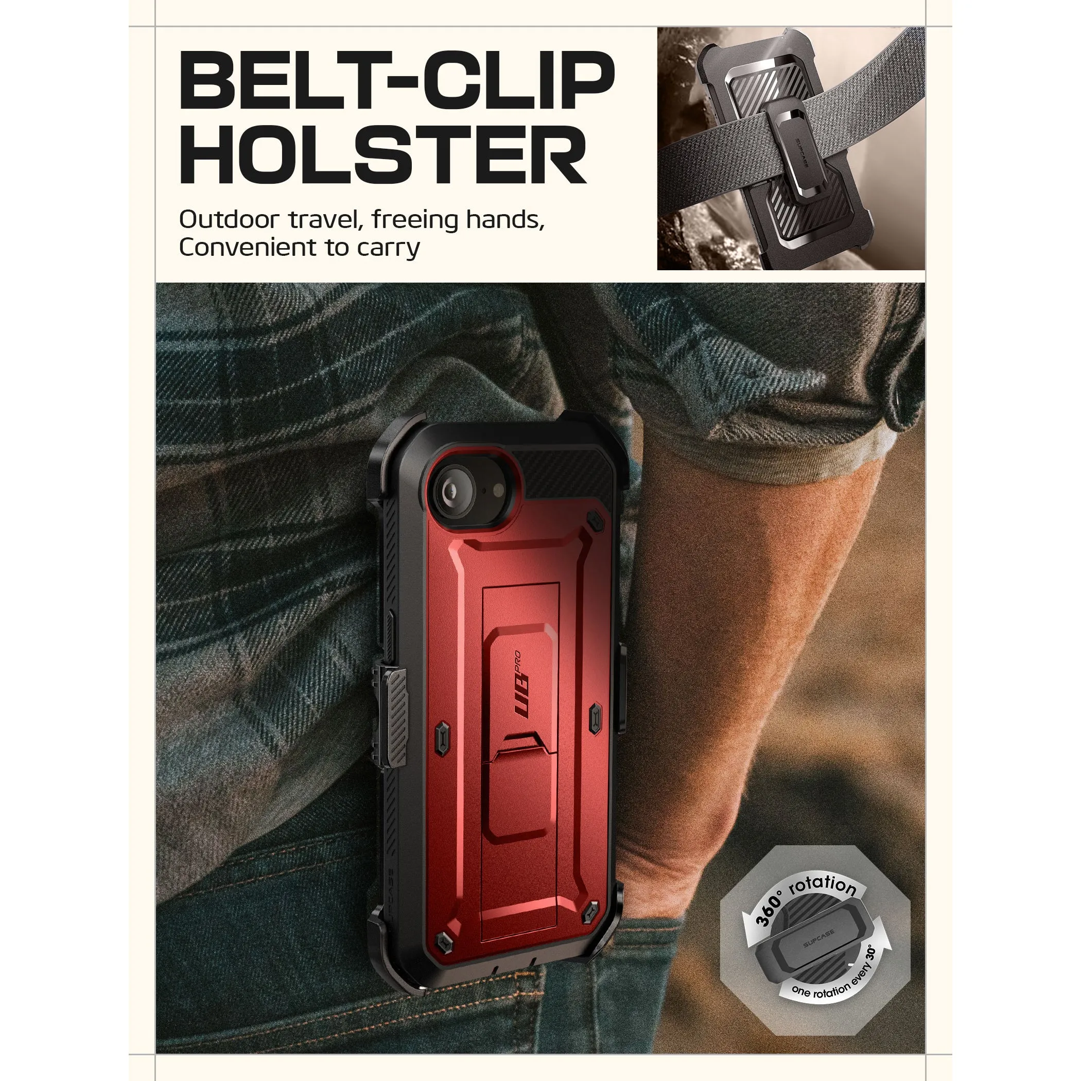 Best-Selling iPhone 16e  Unicorn Beetle Pro Rugged Case-Metallic Red  Limited Stock!