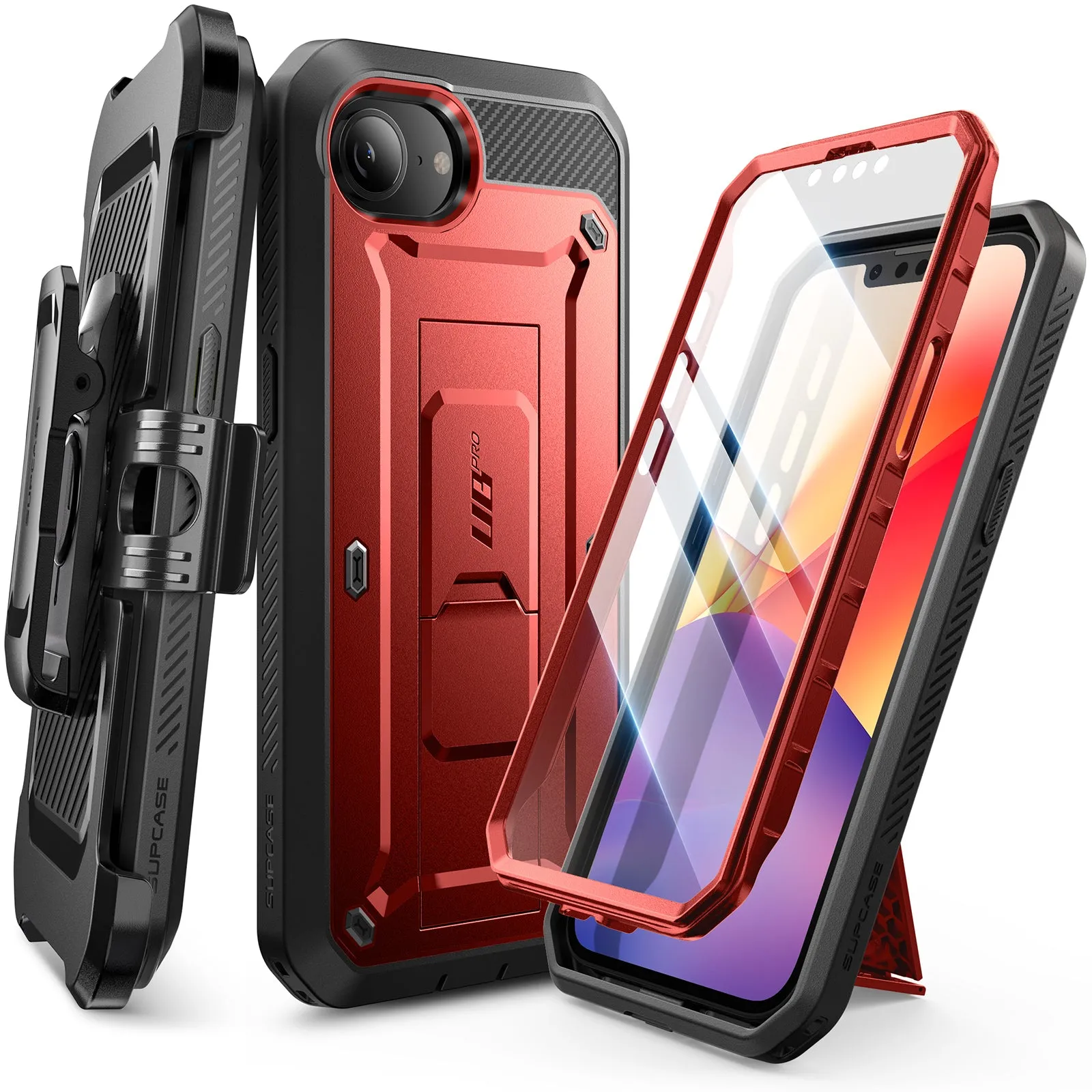 Best-Selling iPhone 16e  Unicorn Beetle Pro Rugged Case-Metallic Red  Limited Stock!
