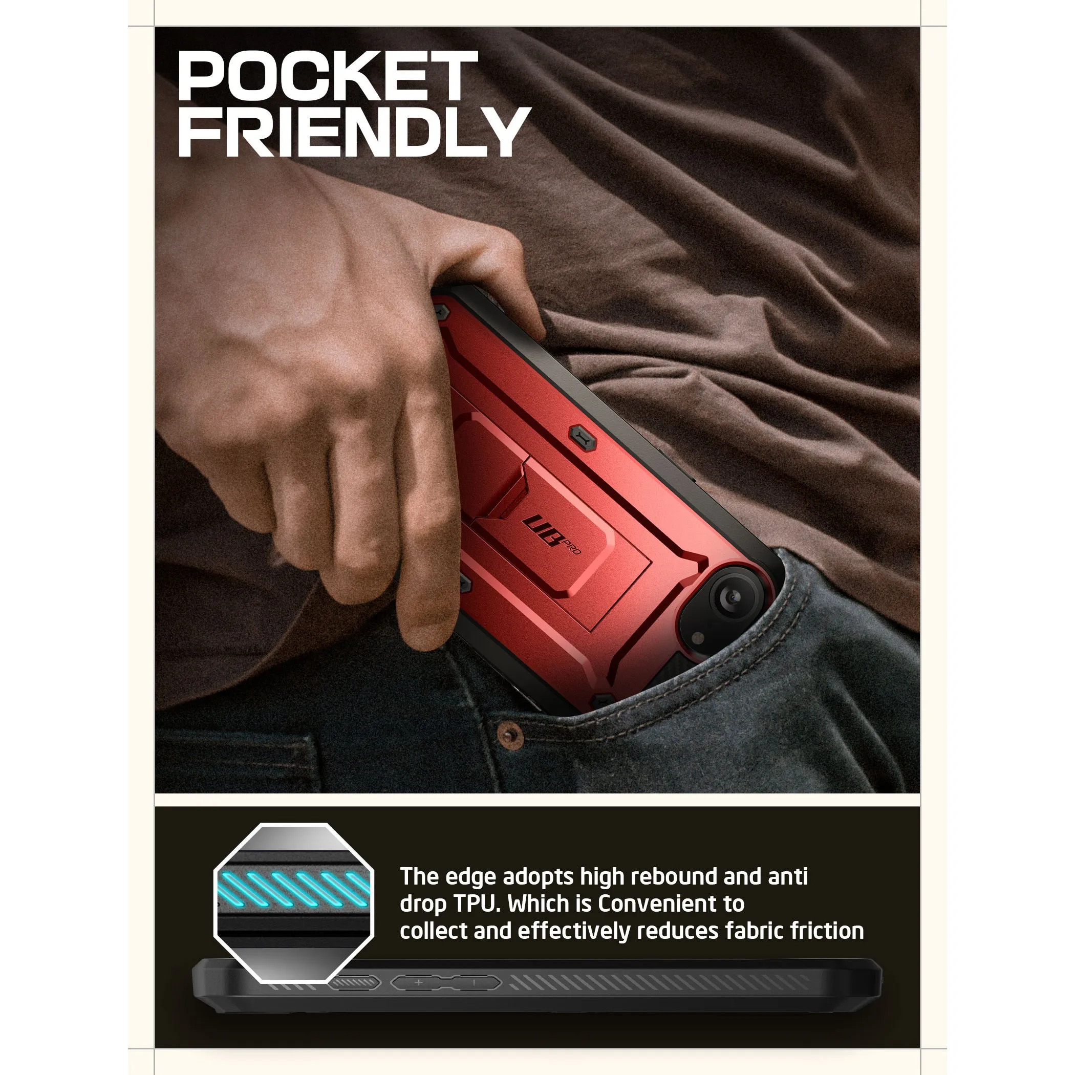 Best-Selling iPhone 16e  Unicorn Beetle Pro Rugged Case-Metallic Red  Limited Stock!